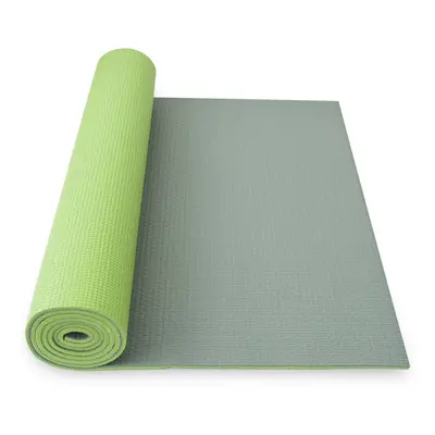 Podložka na jogu YATE yoga mat dvouvrstvá zelená/šedá