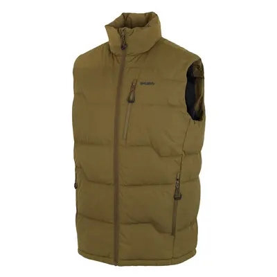 HUSKY Pánská péřová vesta na zip Deep M dk. khaki Barva: dk. khaki