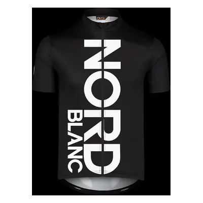 NORDBLANC Černý pánský cyklo dres LOGO Barva: černá