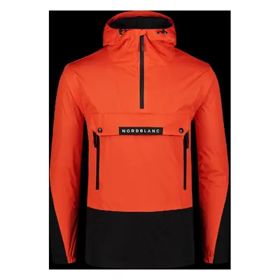 NORDBLANC Oranžový pánský anorak OUTCOME Barva: oranžová