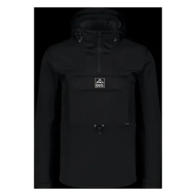 NORDBLANC Černý pánský zateplený softshellový anorak POCKET Barva: černá