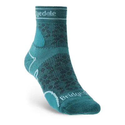 Ponožky Bridgedale TRAIL RUN LW T2 MS 3/4 CREW WOMEN'S Teal/259 Ponožky: S (3-4,5)