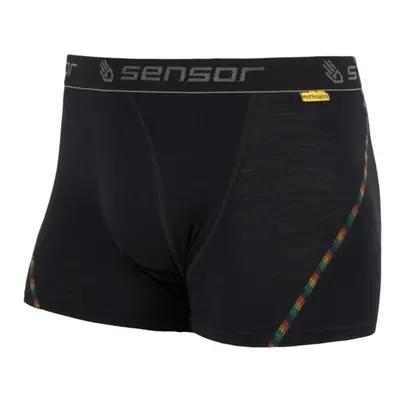 Pánské boxerky Sensor MERINO AIR černé 17200007 Oblečení: S