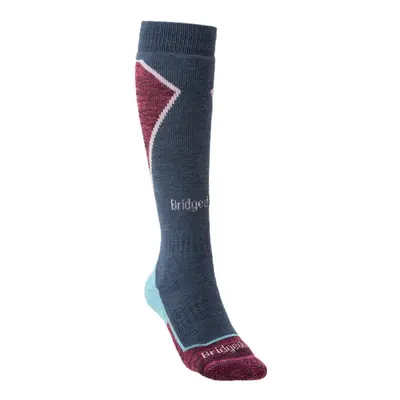 Ponožky Bridgedale Ski Midweight Women´s+ dark blue/light blue/230 Ponožky: S (3-4,5)