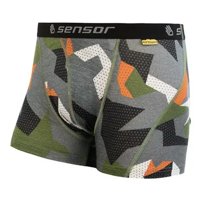 Pánské trenky Sensor MERINO Impress safari/camo 19200023 Oblečení: S