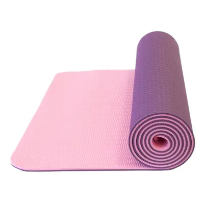 Podložka na jogu Yate YOGA MAT DVOUVRSTVÁ tmavě fialová/růžová