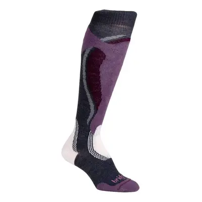 Ponožky Bridgedale Control Fit Midweight Women´s 871 gunmetal/plum Ponožky: L (7-8,5)