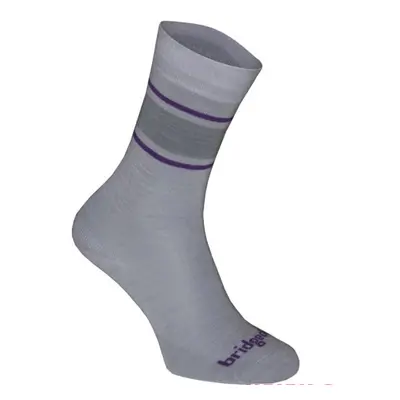 Ponožky Bridgedale Everyday Sock/Liner Merino Endurance Boot Women's lt.grey/purple/065 Ponožky: