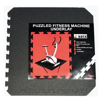 Podložka Yate FITNESS PUZZLE MAT 55X55X0,8 CM, SET 4 KS, ČERNÁ