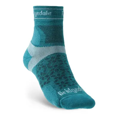 Ponožky Bridgedale TRAIL RUN UL T2 MS 3/4 CREW WOMEN'S Teal/259 Ponožky: S (3-4,5)