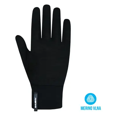 HUSKY Unisex merino rukavice Merglov black Barva: black