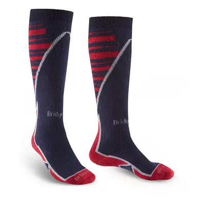 bridgedale Ski Midweight+::::navy/red/042::M::ponožky Barva: navy/red/042