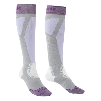 bridgedale Ski Easy On Womens::::grey/lilac/813::L::ponožky Barva: grey/lilac/813