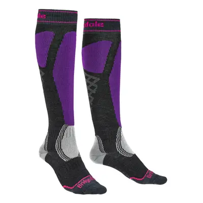 bridgedale Ski Easy On Womens::::graphite/purple/134::M::ponožky Barva: graphite/purple/134