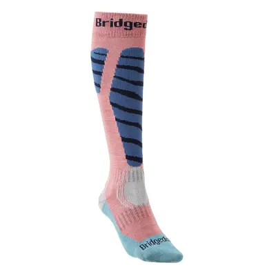 bridgedale Ski Easy On Womens::::coral/dark blue/233::L::ponožky Barva: coral/dark blue/233