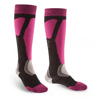 bridgedale Ski Easy On Womens::::graphite/pink/388::L::ponožky Barva: graphite/pink/388