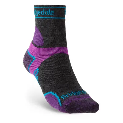 bridgedale Trail Run LW T2 MS 3/4 Crew Womens::::charcoal/purple/260::S::ponožky Barva: charcoal