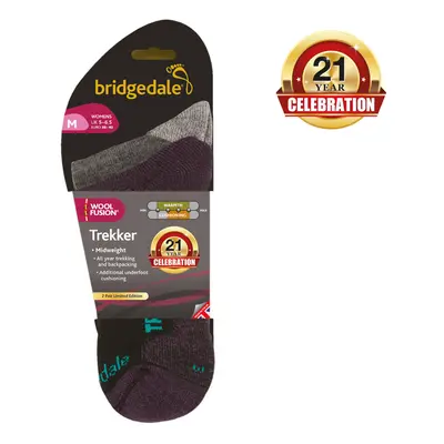 bridgedale Trekker 21st Year Twinpack Womens::::silver/black/852::L::ponožky Barva: silver/black