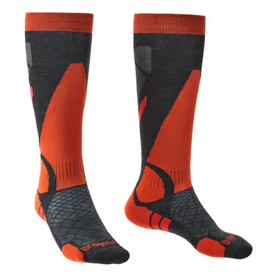 bridgedale Ski Lightweight::::graphite/orange/135::M::ponožky Barva: graphite/orange/135