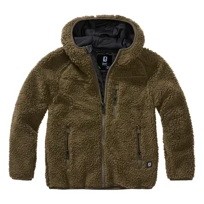 BRANDIT Dětská bunda Teddyfleecejacket Hood Olivová