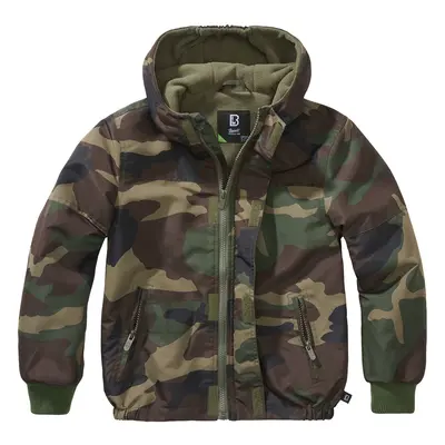 BRANDIT Dětská bunda Windbreaker Frontzip Woodland