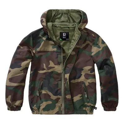 BRANDIT Dětská bunda Summerwindbreaker Frontzip Woodland