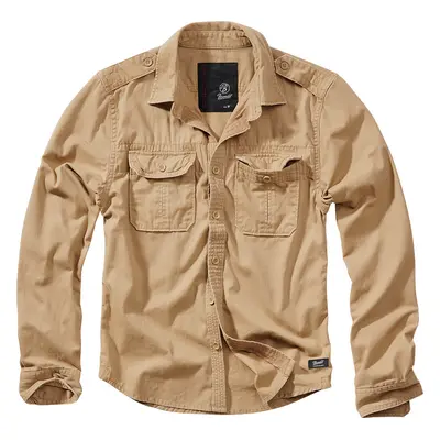 BRANDIT košile Vintage Shirt longsleeve Camel