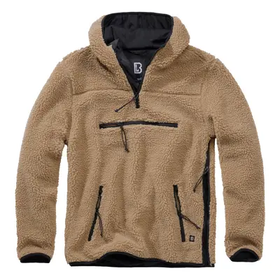 BRANDIT bunda Teddyfleece Worker Pullover Camel