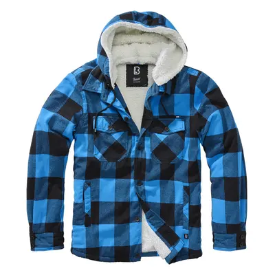 BRANDIT bunda Lumberjacket hooded Černo-modrá