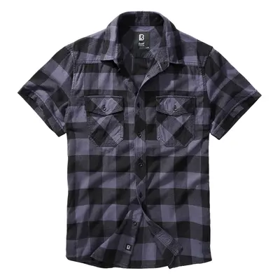 BRANDIT košile Checkshirt halfsleeve černo-šedá