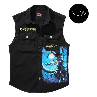 BRANDIT košile Iron Maiden Vintage Shirt sleeveless FOTD černá