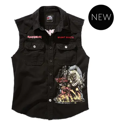 BRANDIT košile Iron Maiden Vintage Shirt sleeveless NOTB černá