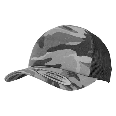 BRANDIT kšiltovka Camo Trucker Cap Darkcamo Černá