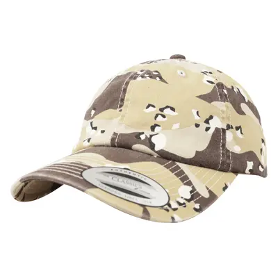 BRANDIT kšiltovka Low Profile Camo Washed Cap 6-color desert