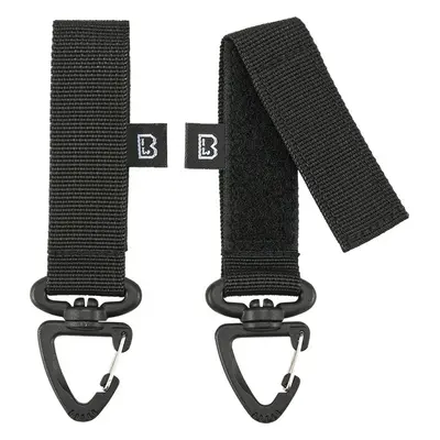 BRANDIT pásek s karabinou Molle Loop 2 Pack Černá