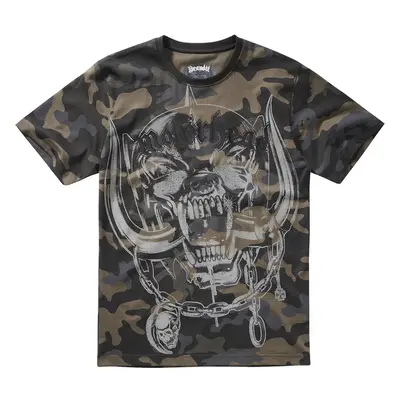 BRANDIT tričko Motörhead T-Shirt Warpig Print Darkcamo