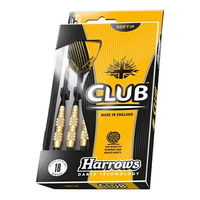 Šipky HARROWS Club Brass softip 16g