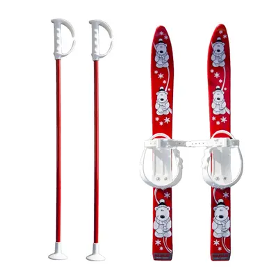 Baby Ski 70 cm - dětské plastové lyže - červené