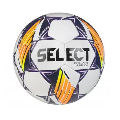 Fotbalový míč SELECT FB Brillant Replica 5 - bílo-fialová