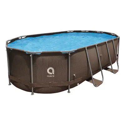 AVENLI Pool Steel Super Rattan 427 x 275 x 100 cm JL12024