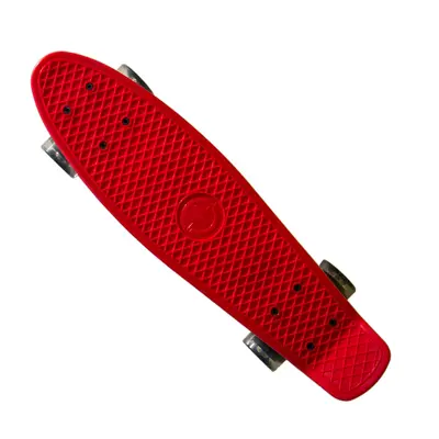 Plastik Penny Board MASTER 22" se svítícími kolečky - červený