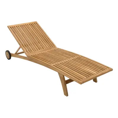 Deokork Zahradní lehátko teak ELEGANCE