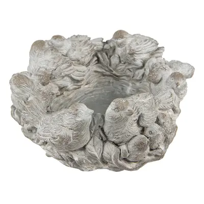 Stolní zrcadlo Flower Silver - 21*2*21 cm Clayre & Eef