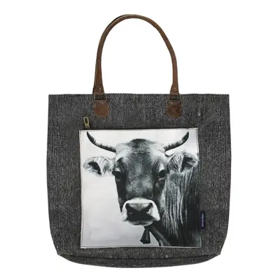 Šedý smaltovaný kyblík s puntíky Grey dot - Ø24*23cm - 6L Münder Email