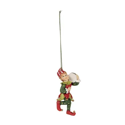 Zlatý skleněný dekorační svítící stromek LED Tree - Ø 8*14 cm Clayre & Eef