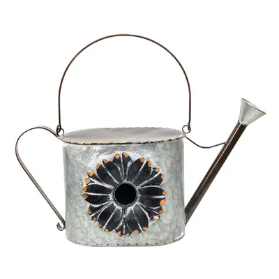 Světle šedý keramický servítovací talíř s ornamentem Boho grey L - Ø 33cm J-Line by Jolipa