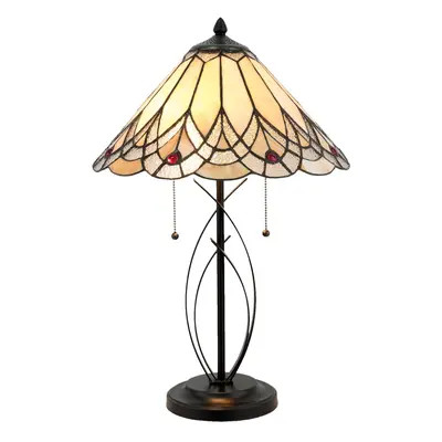 Stojací lampa Tiffany Sarah - Ø 35 / Ø 14*176 cm Clayre & Eef