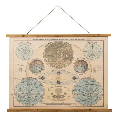 Dekorace zlatá antik kovová hvězda na dřevěném podstavci - 19*10*35cm Mars & More