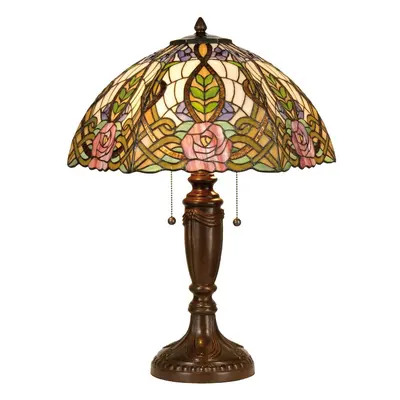 Stolní lampa Tiffany - 12.5*35 cm Clayre & Eef