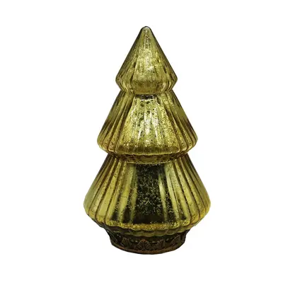 Dřevěný skládací stromek s ozdobami Christmas Tree - Ø 20*25 cm J-Line by Jolipa